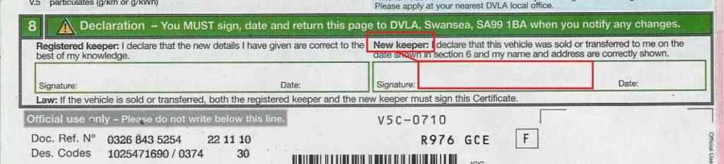 masini anglia carte auto uk sectiunea 8 semneaza cumparator